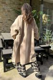 Sonn Funnel Neck Coat Stone
